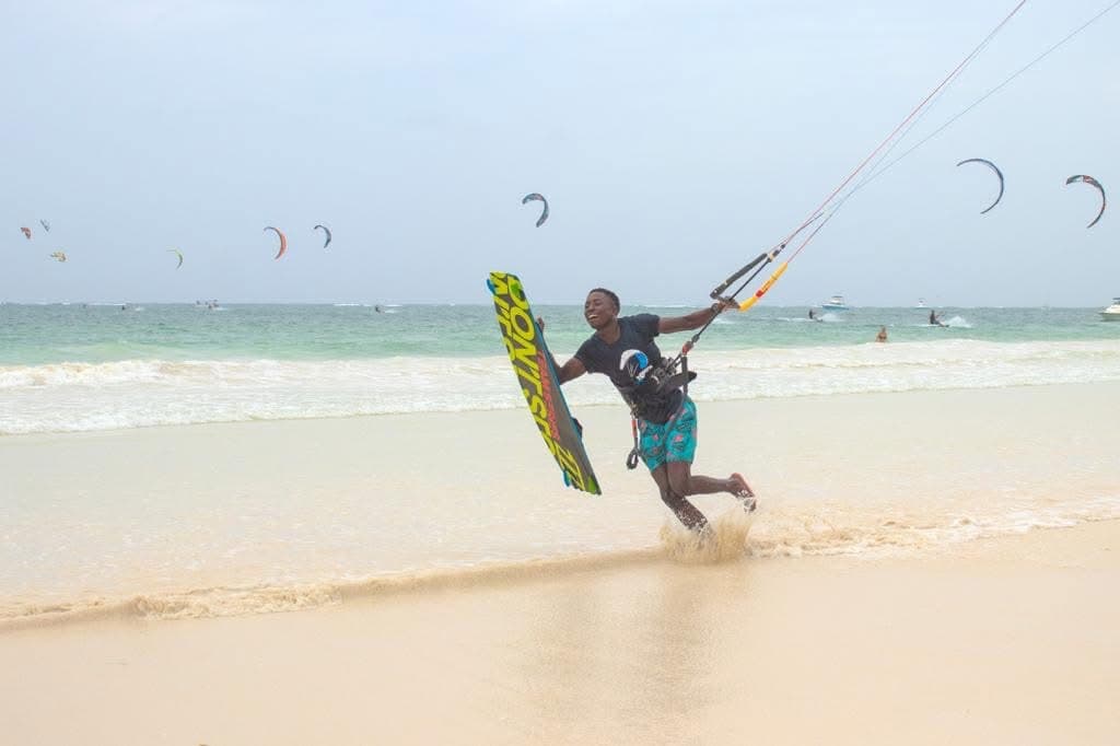 Kite Surfing - Safari experience showcasing The Ultimate Wind-Swept Adventure in East Africa