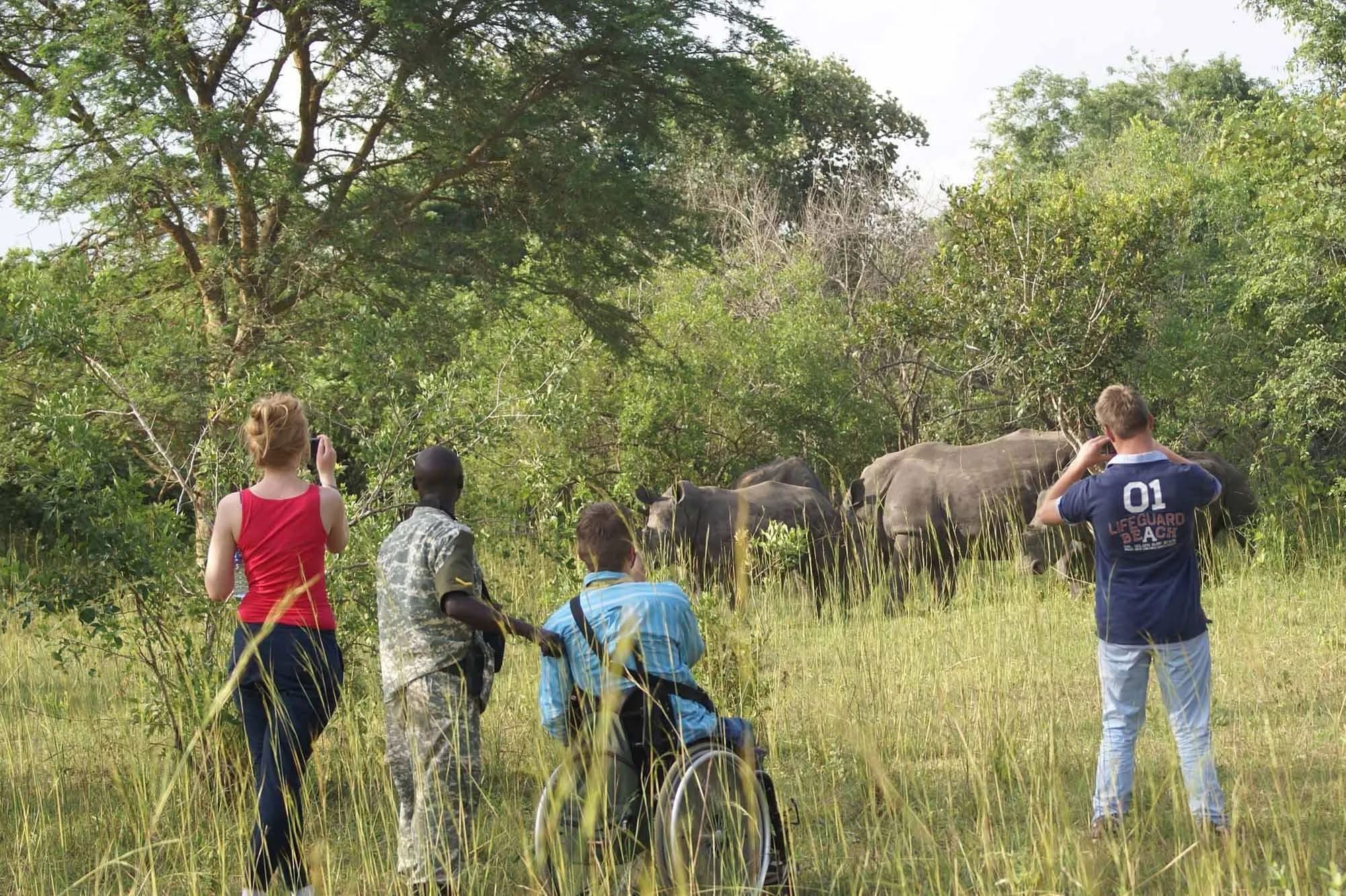 Rhino Tracking - Safari experience showcasing A Conservation Safari Adventure in East Africa