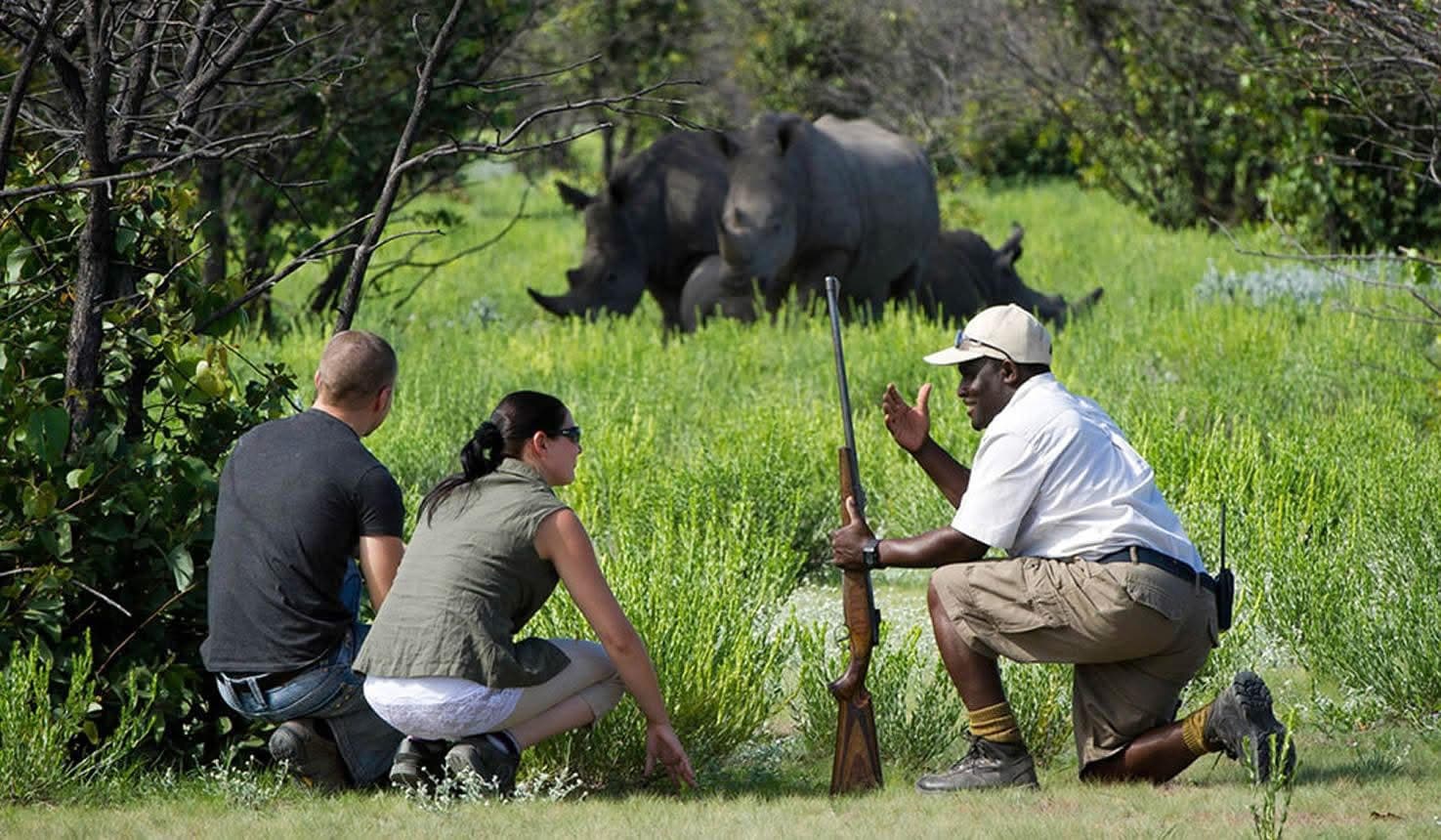 Rhino Tracking - Safari experience showcasing A Conservation Safari Adventure in East Africa