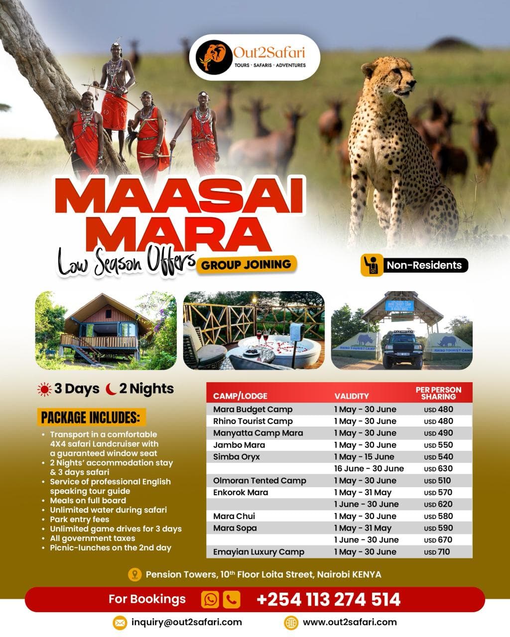 Maasai Mara package poster
